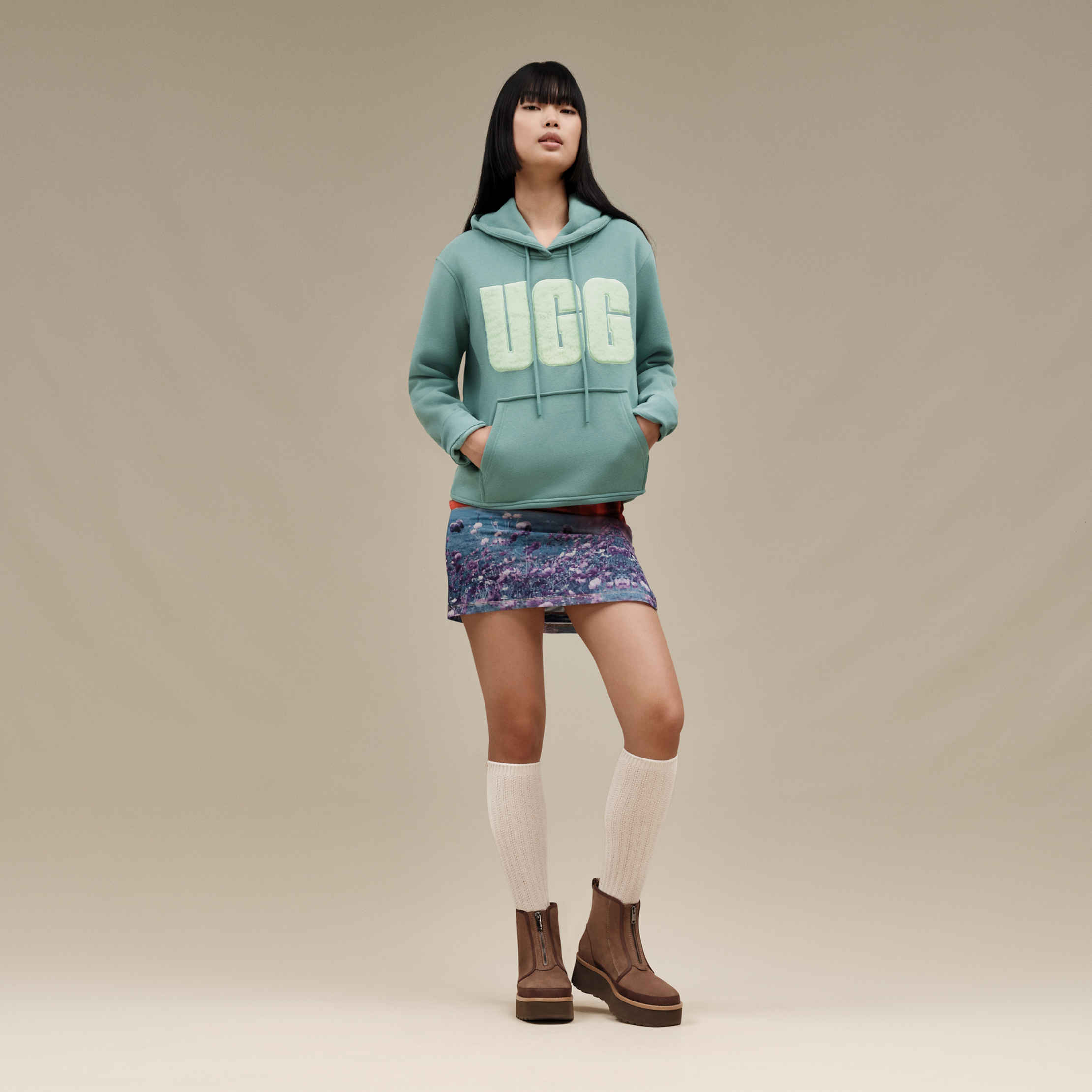 公式サイト UGG® EU UGG® | Women for Hoodie Logo Fuzzy Rey トップス